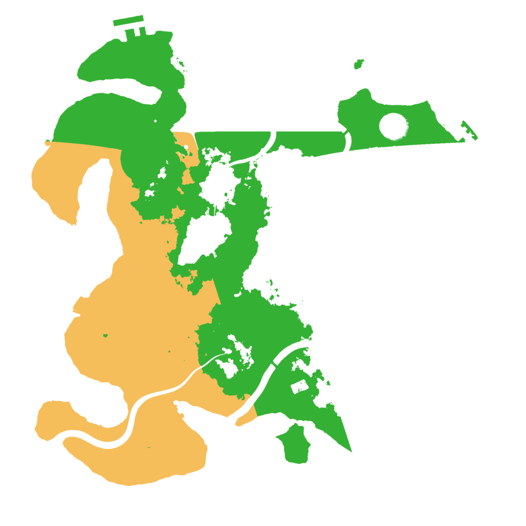 Biome Rust Map: Procedural Map, Size: 3500, Seed: 1993330497