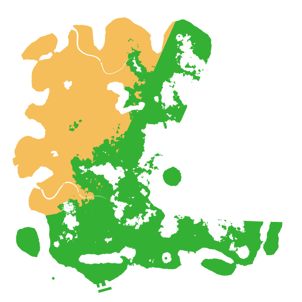 Biome Rust Map: Procedural Map, Size: 4500, Seed: 654202078