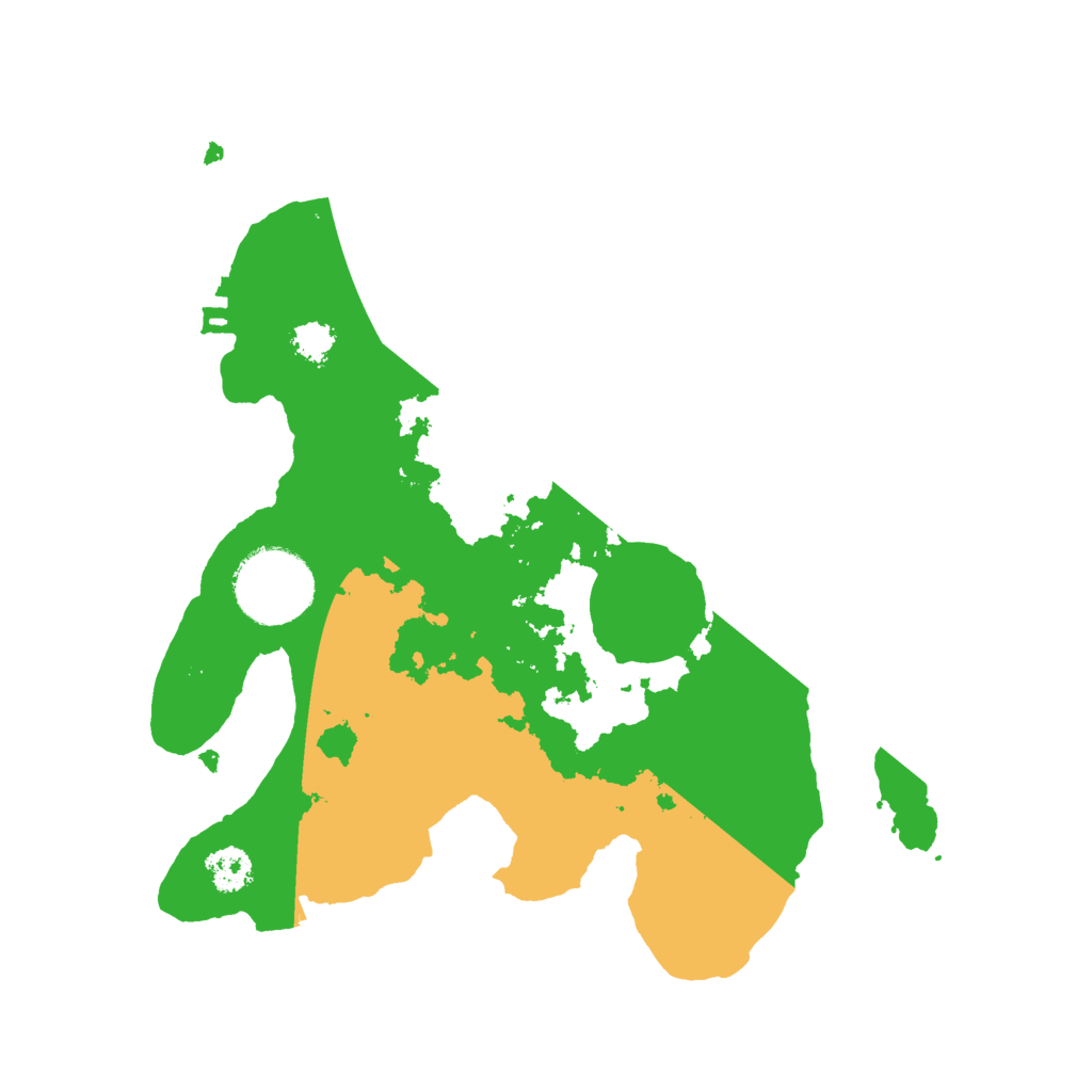 Biome Rust Map: Procedural Map, Size: 2500, Seed: 1488796965