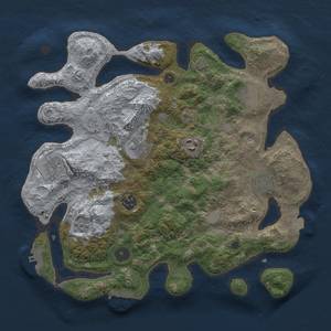 Thumbnail Rust Map: Procedural Map, Size: 3418, Seed: 568435293, 15 Monuments