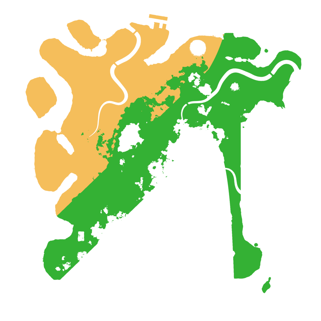 Biome Rust Map: Procedural Map, Size: 3500, Seed: 439111866