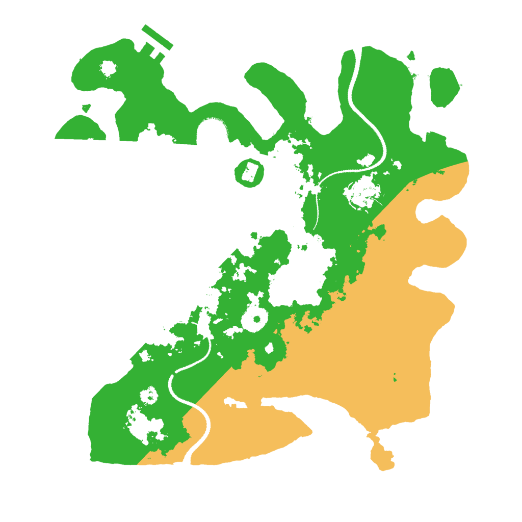 Biome Rust Map: Procedural Map, Size: 3000, Seed: 489123