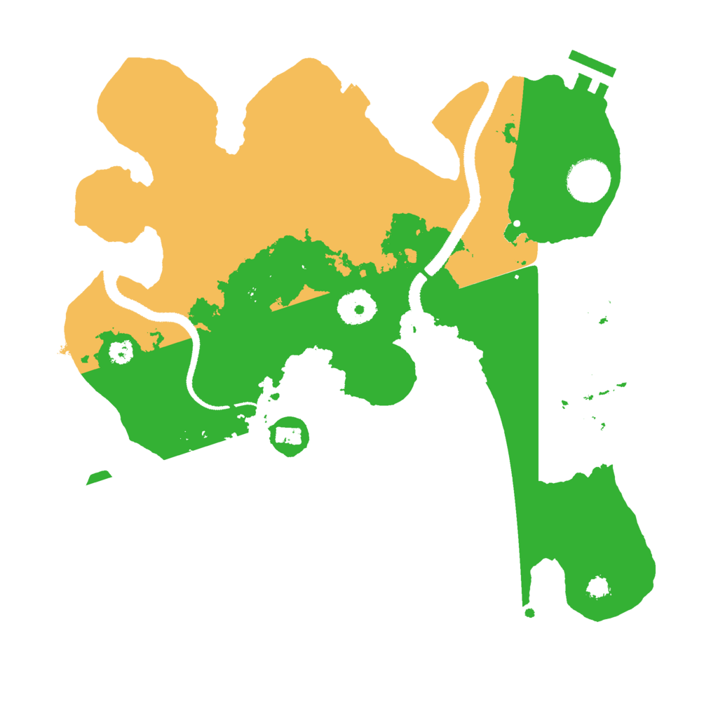 Biome Rust Map: Procedural Map, Size: 3000, Seed: 29492