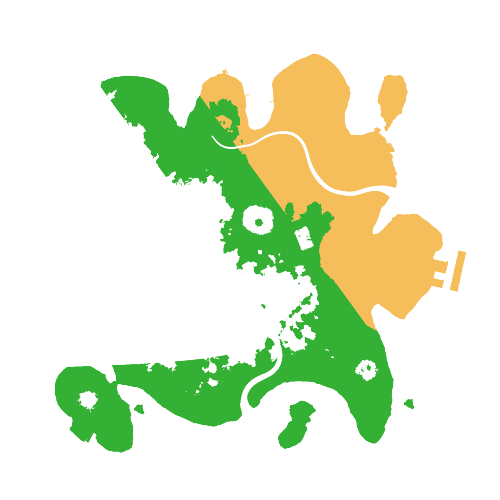 Biome Rust Map: Procedural Map, Size: 2500, Seed: 319509916