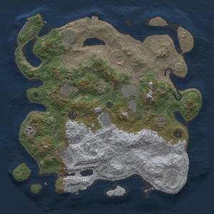 Thumbnail Rust Map: Procedural Map, Size: 3750, Seed: 89342, 19 Monuments