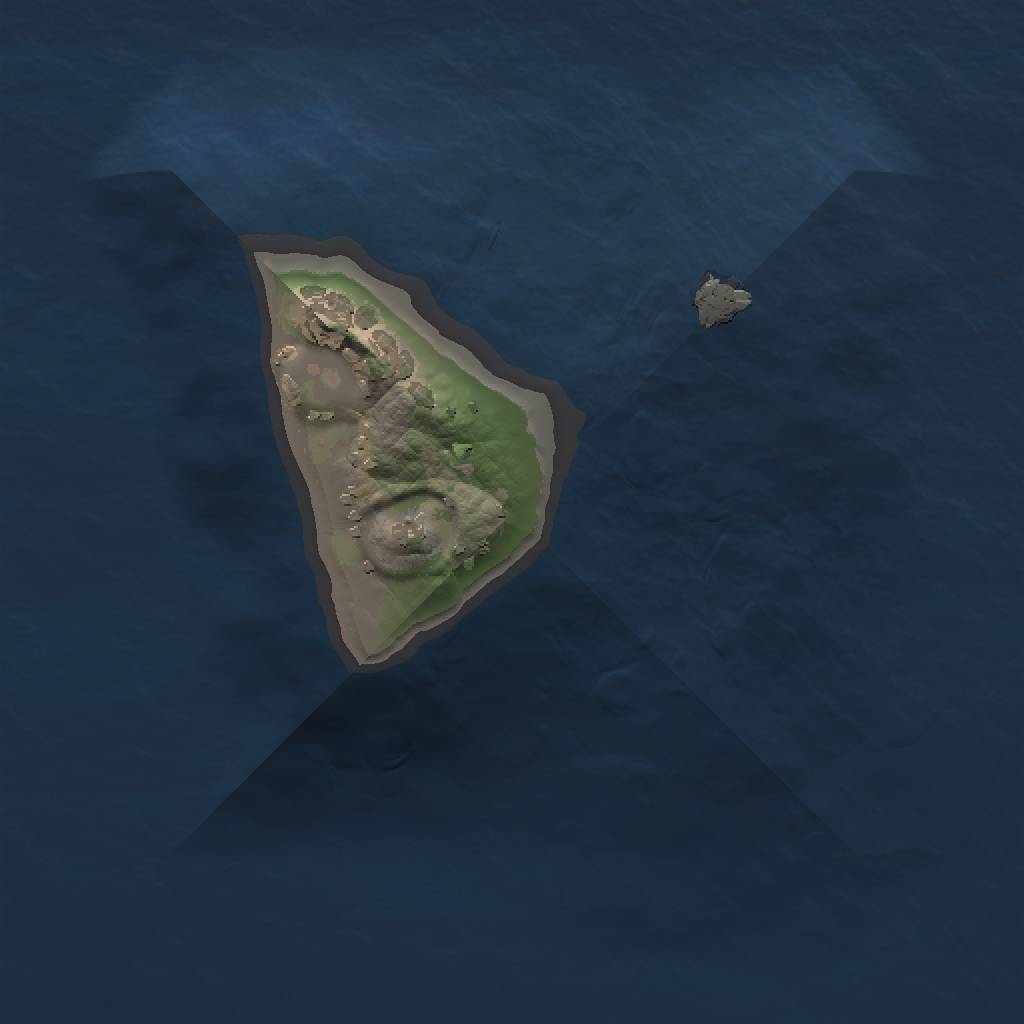 Rust Map: Procedural Map, Size: 1000, Seed: 193959779, 3 Monuments