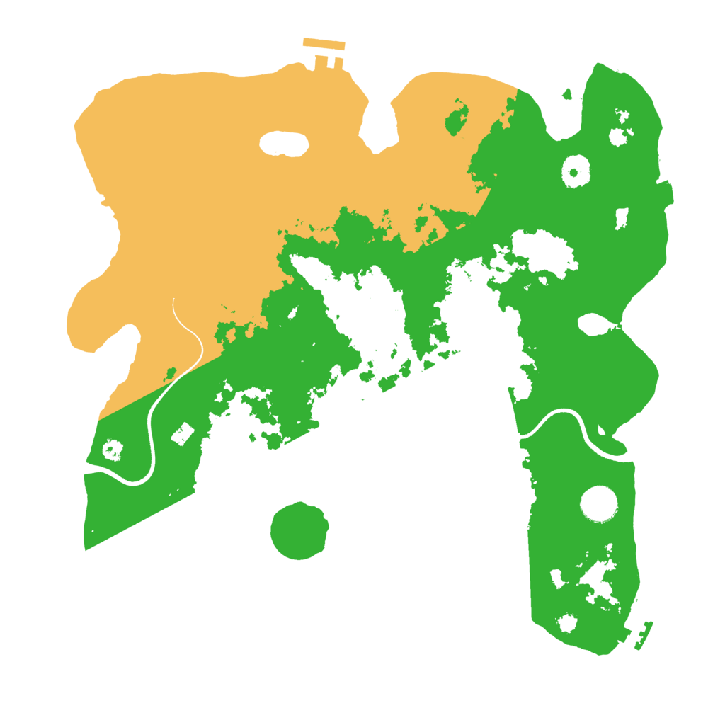 Biome Rust Map: Procedural Map, Size: 3500, Seed: 851863569
