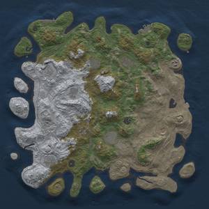 Thumbnail Rust Map: Procedural Map, Size: 4500, Seed: 840918883, 19 Monuments