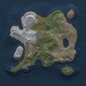 Thumbnail Rust Map: Procedural Map, Size: 2500, Seed: 1501, 10 Monuments