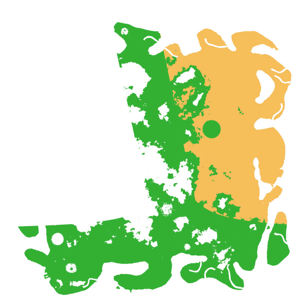 Biome Rust Map: Procedural Map, Size: 4500, Seed: 258550