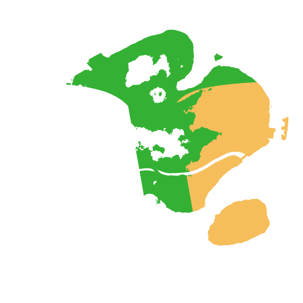 Biome Rust Map: Procedural Map, Size: 2000, Seed: 1321177477