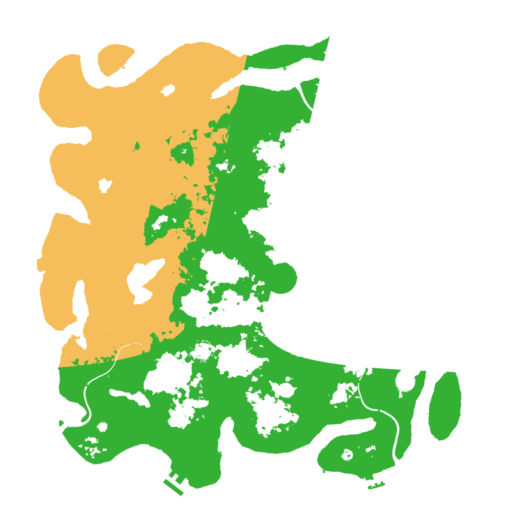 Biome Rust Map: Procedural Map, Size: 4500, Seed: 1847270872