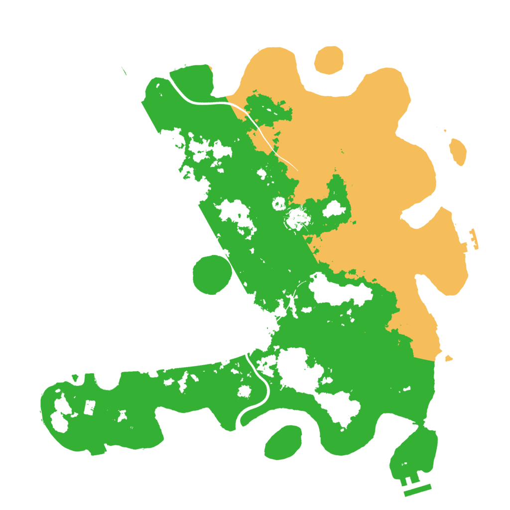 Biome Rust Map: Procedural Map, Size: 3700, Seed: 1418718851