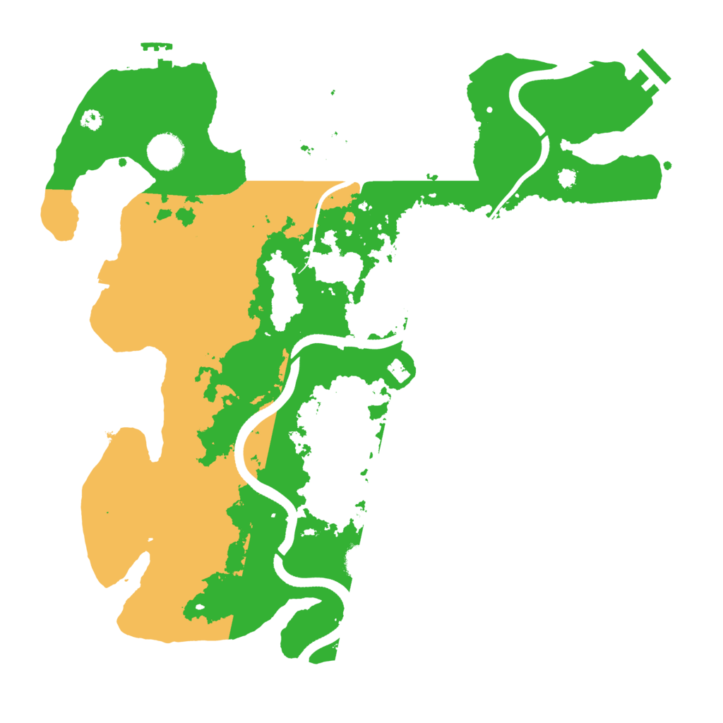 Biome Rust Map: Procedural Map, Size: 3500, Seed: 2107255698