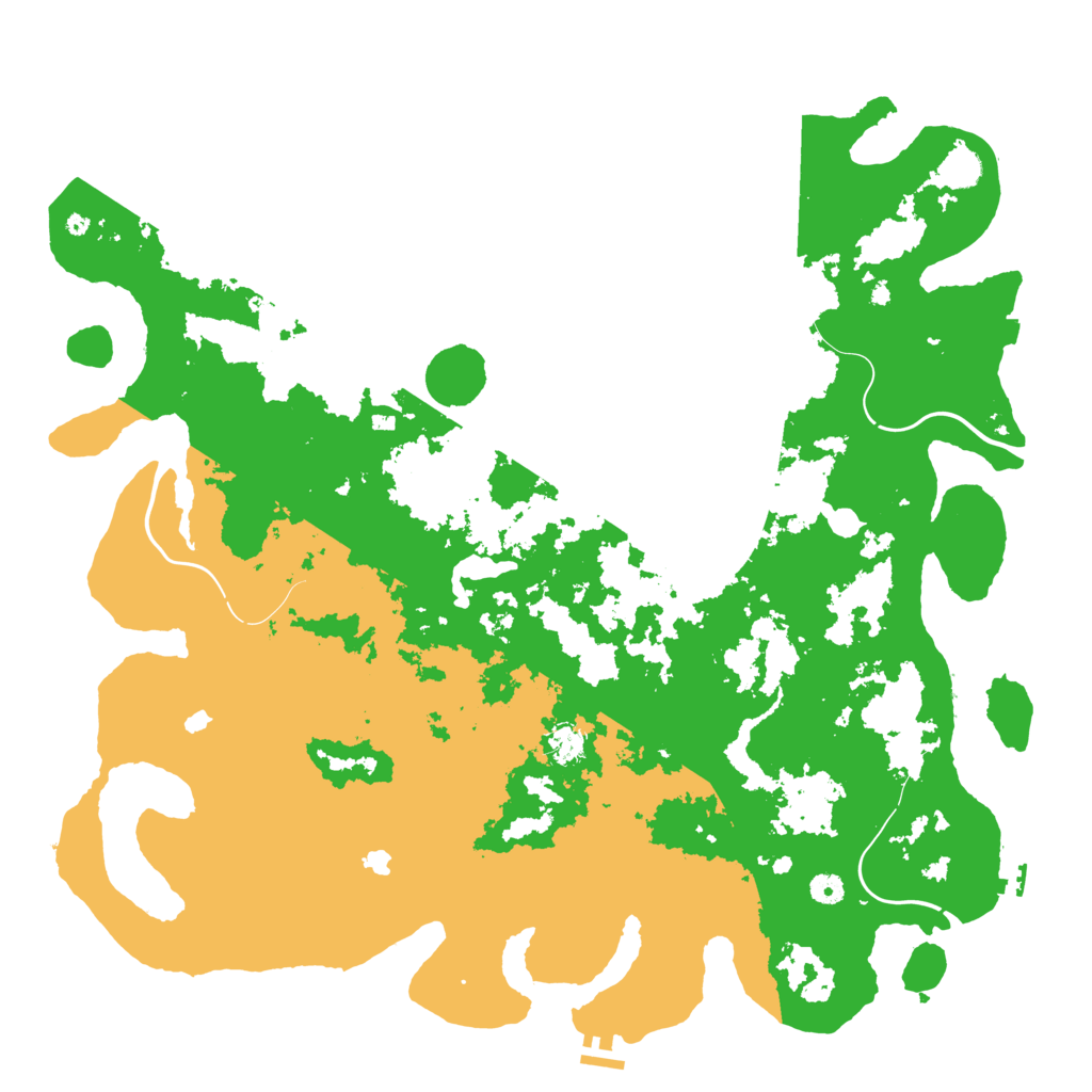 Biome Rust Map: Procedural Map, Size: 5000, Seed: 121024742