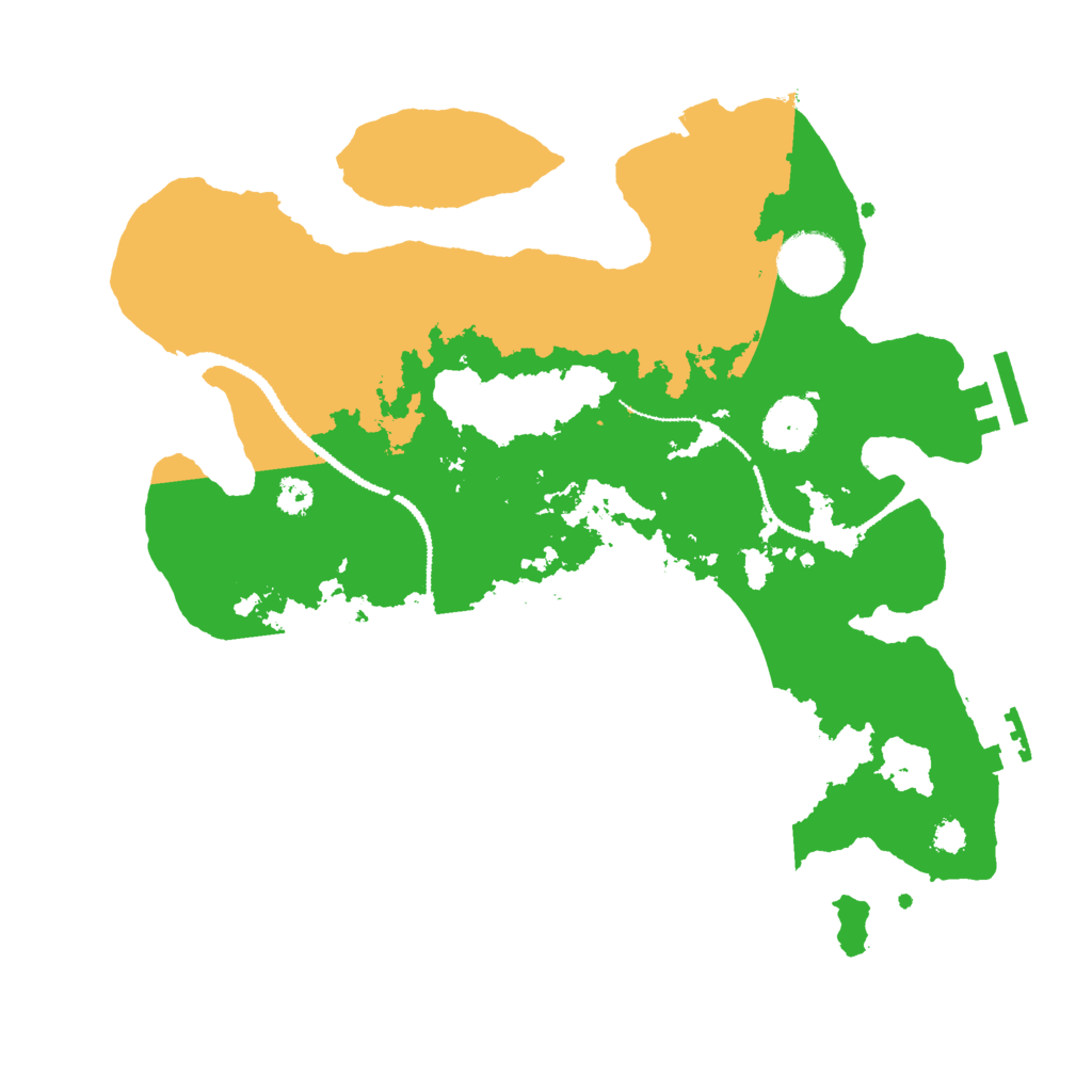 Biome Rust Map: Procedural Map, Size: 3000, Seed: 598453215