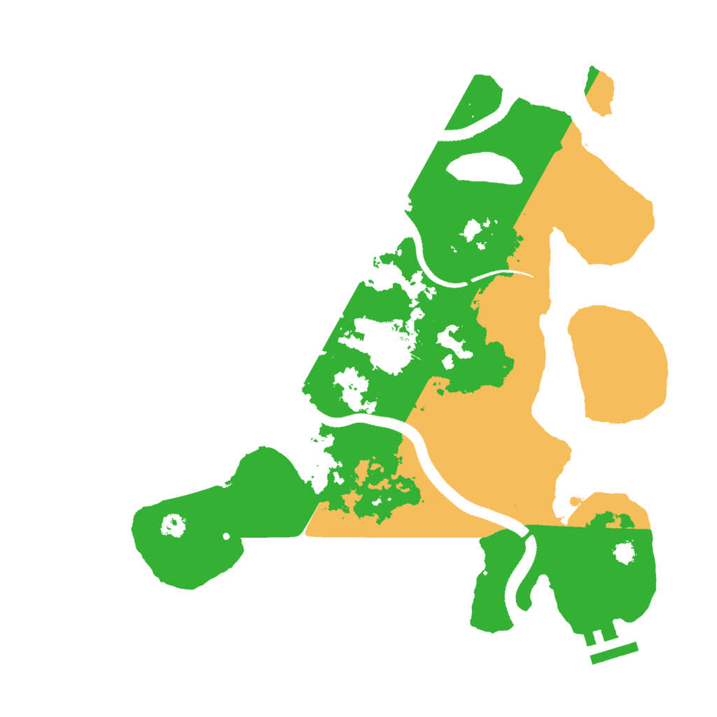 Biome Rust Map: Procedural Map, Size: 3000, Seed: 14797329