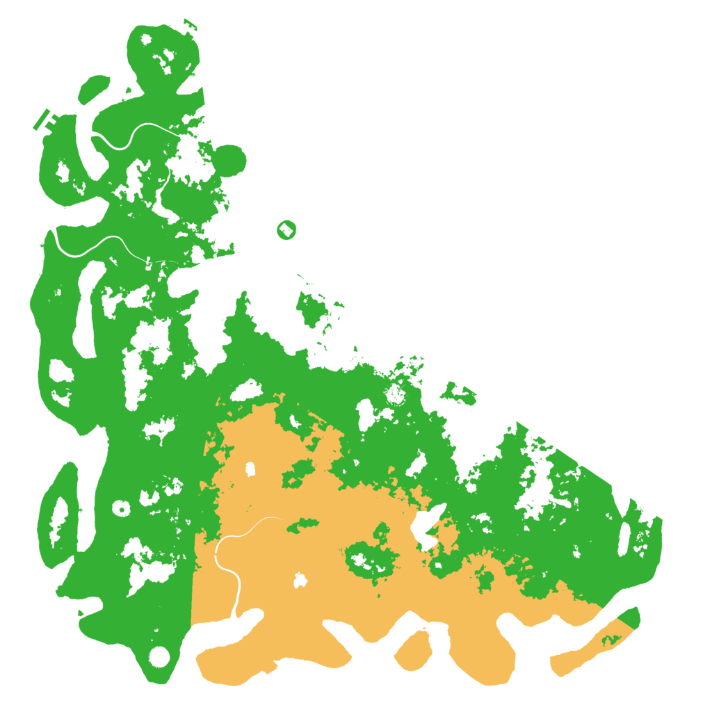 Biome Rust Map: Procedural Map, Size: 6000, Seed: 1341261171