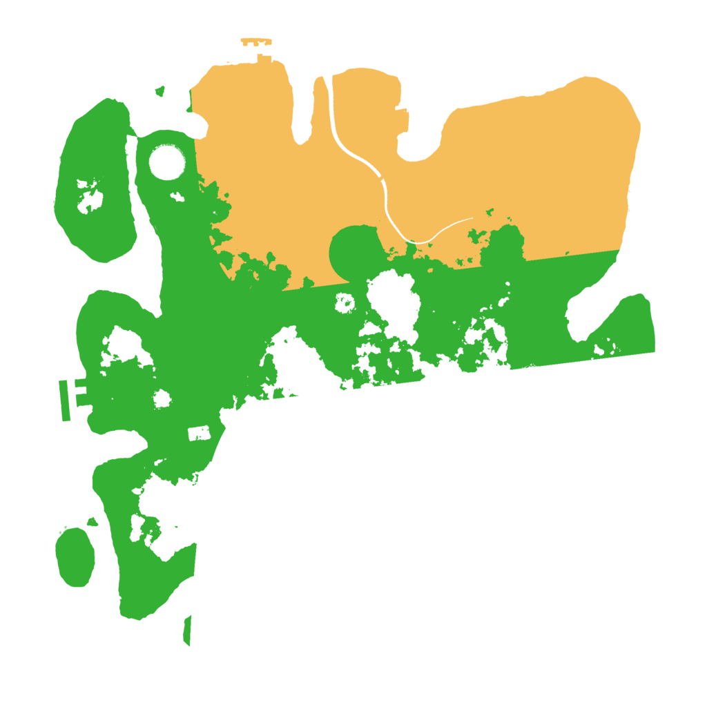 Biome Rust Map: Procedural Map, Size: 3500, Seed: 261100485
