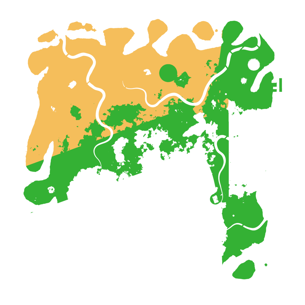 Biome Rust Map: Procedural Map, Size: 4500, Seed: 651651