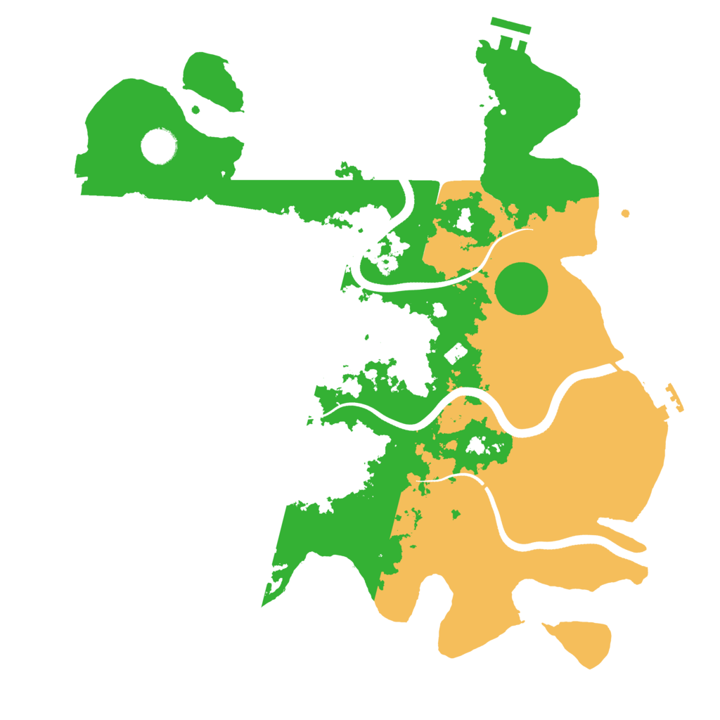 Biome Rust Map: Procedural Map, Size: 3600, Seed: 1957687693