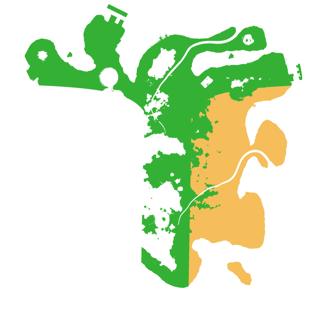 Biome Rust Map: Procedural Map, Size: 3000, Seed: 420963695
