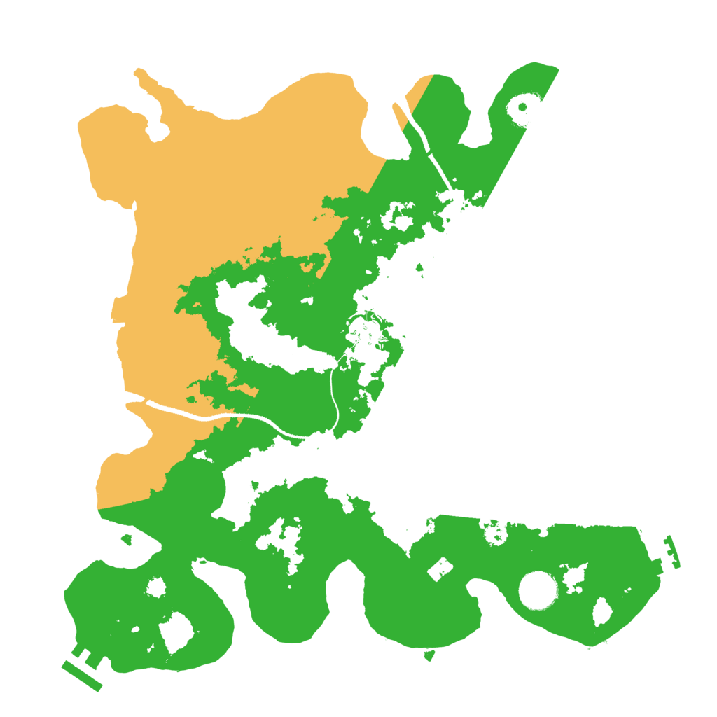 Biome Rust Map: Procedural Map, Size: 3250, Seed: 2121348543