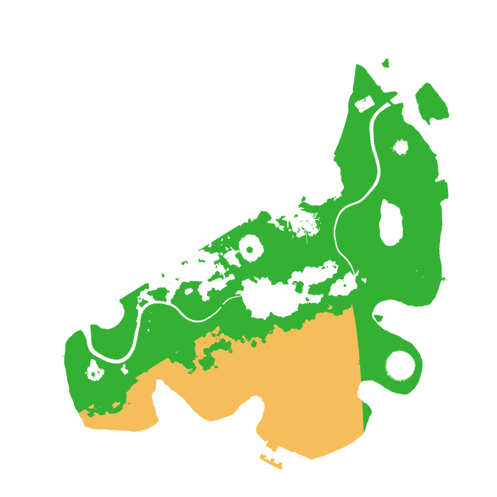 Biome Rust Map: Procedural Map, Size: 3000, Seed: 486330836