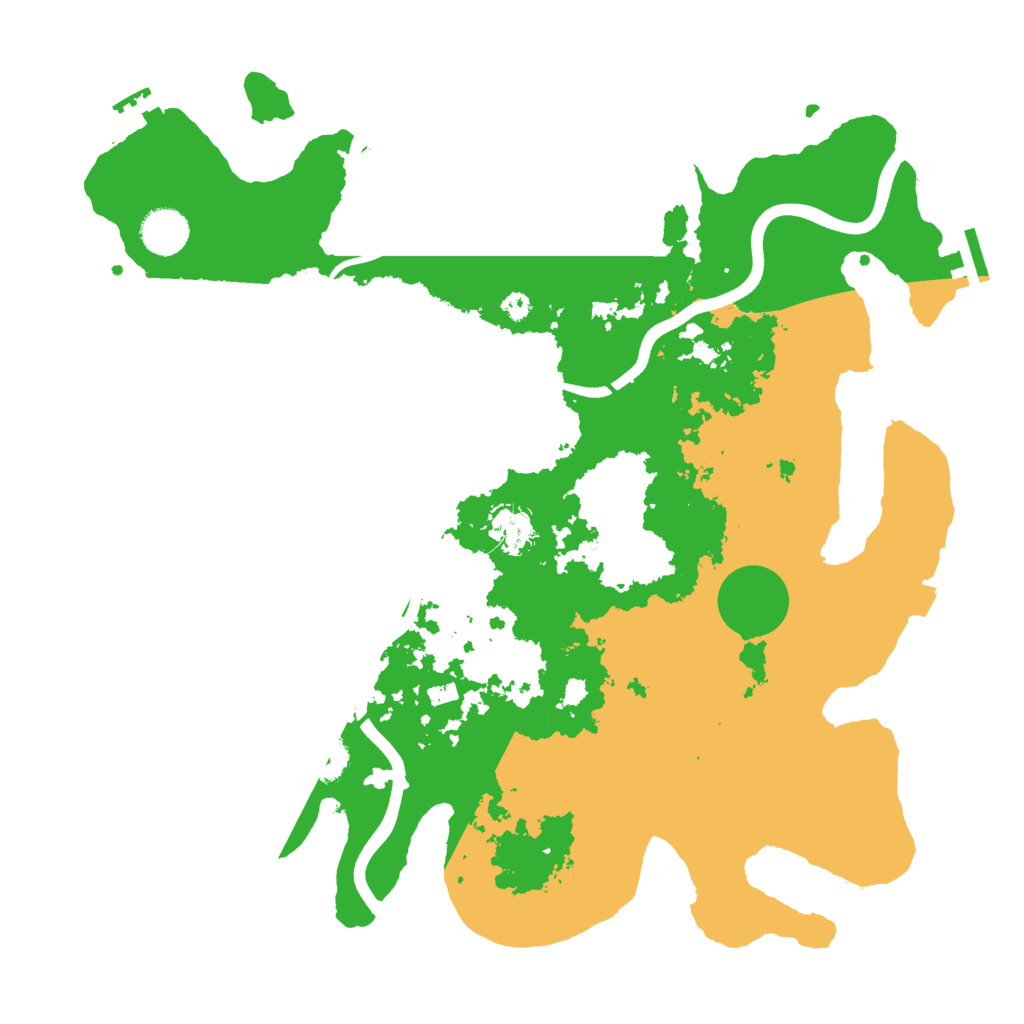 Biome Rust Map: Procedural Map, Size: 3800, Seed: 62690688