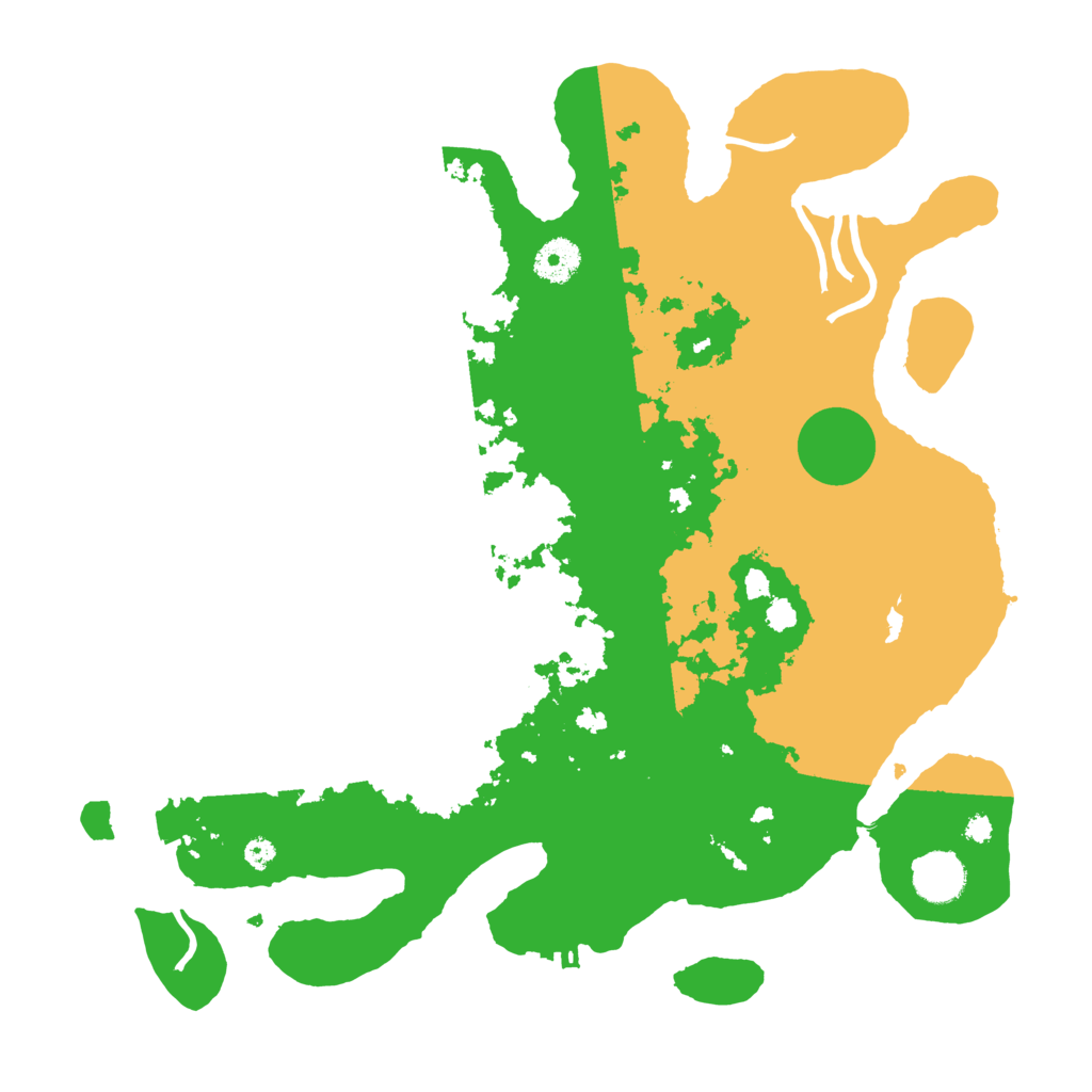 Biome Rust Map: Procedural Map, Size: 3700, Seed: 7896345