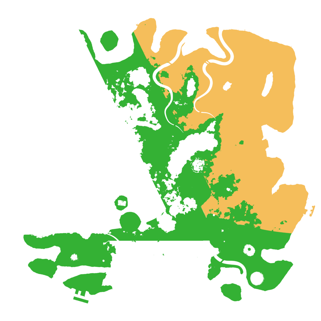 Biome Rust Map: Procedural Map, Size: 4250, Seed: 7734057
