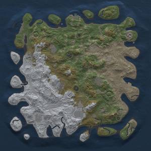 Thumbnail Rust Map: Procedural Map, Size: 4400, Seed: 90902064, 18 Monuments