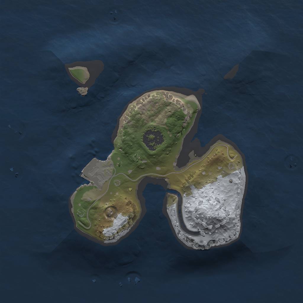 Rust Map: Procedural Map, Size: 1500, Seed: 960884528, 3 Monuments