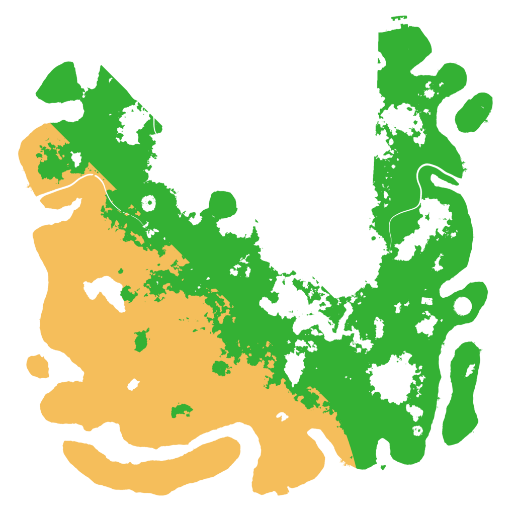 Biome Rust Map: Procedural Map, Size: 5000, Seed: 1415445434