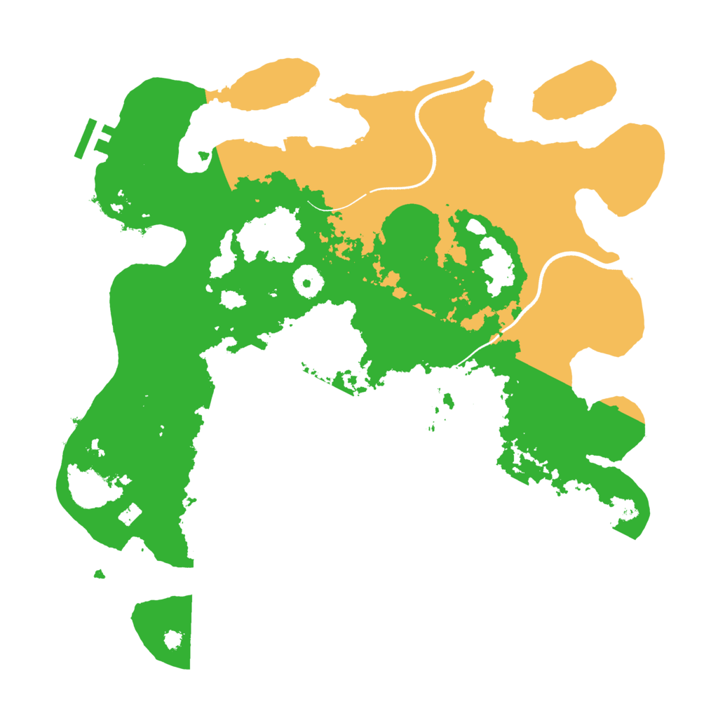 Biome Rust Map: Procedural Map, Size: 3500, Seed: 768857834