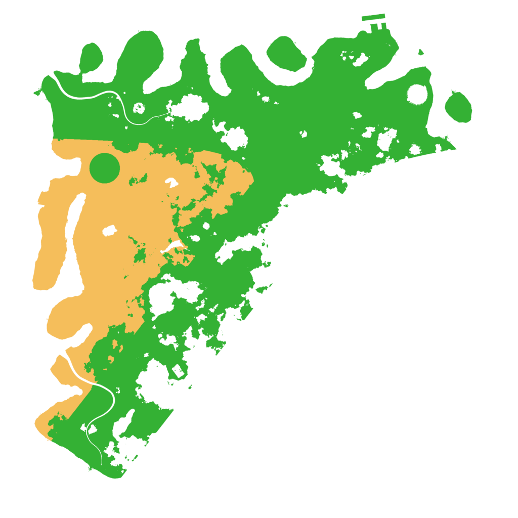 Biome Rust Map: Procedural Map, Size: 4500, Seed: 662987255