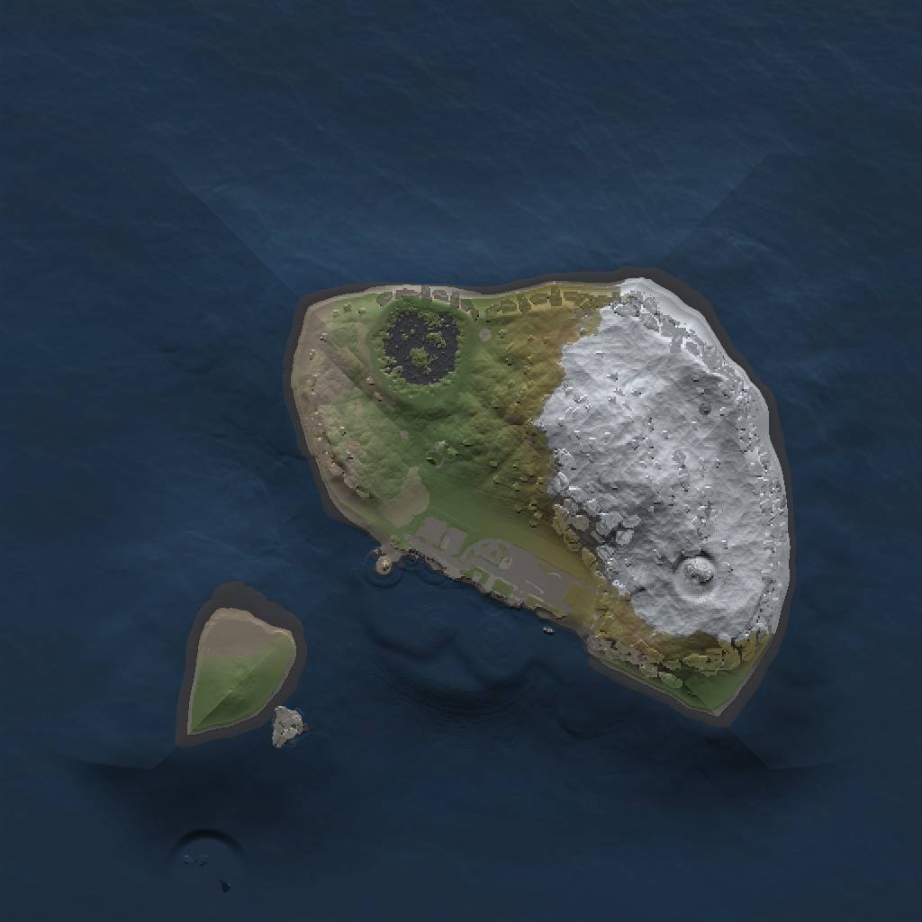 Rust Map: Procedural Map, Size: 1250, Seed: 432660744, 4 Monuments