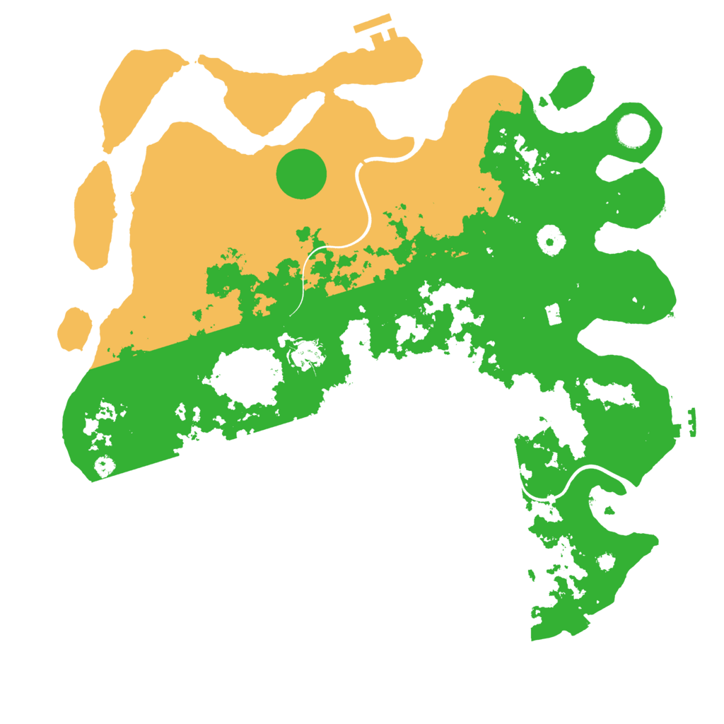 Biome Rust Map: Procedural Map, Size: 3800, Seed: 77885411