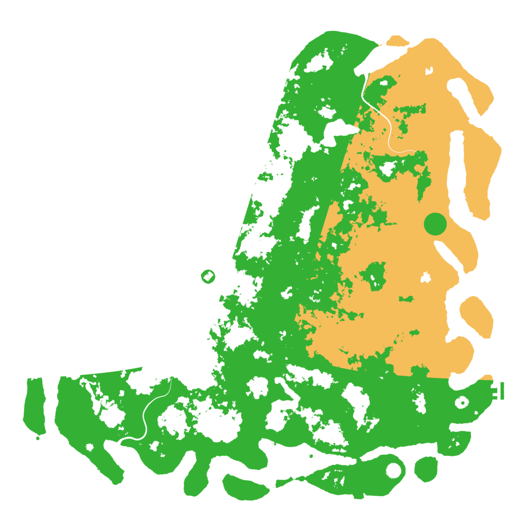 Biome Rust Map: Procedural Map, Size: 6000, Seed: 780082996