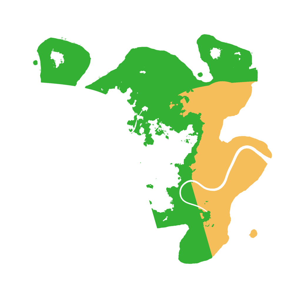 Biome Rust Map: Procedural Map, Size: 2500, Seed: 74574547