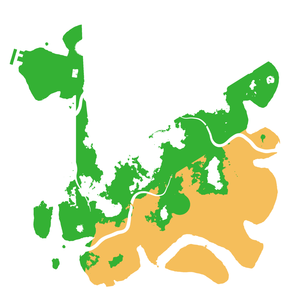 Biome Rust Map: Procedural Map, Size: 3850, Seed: 2056582