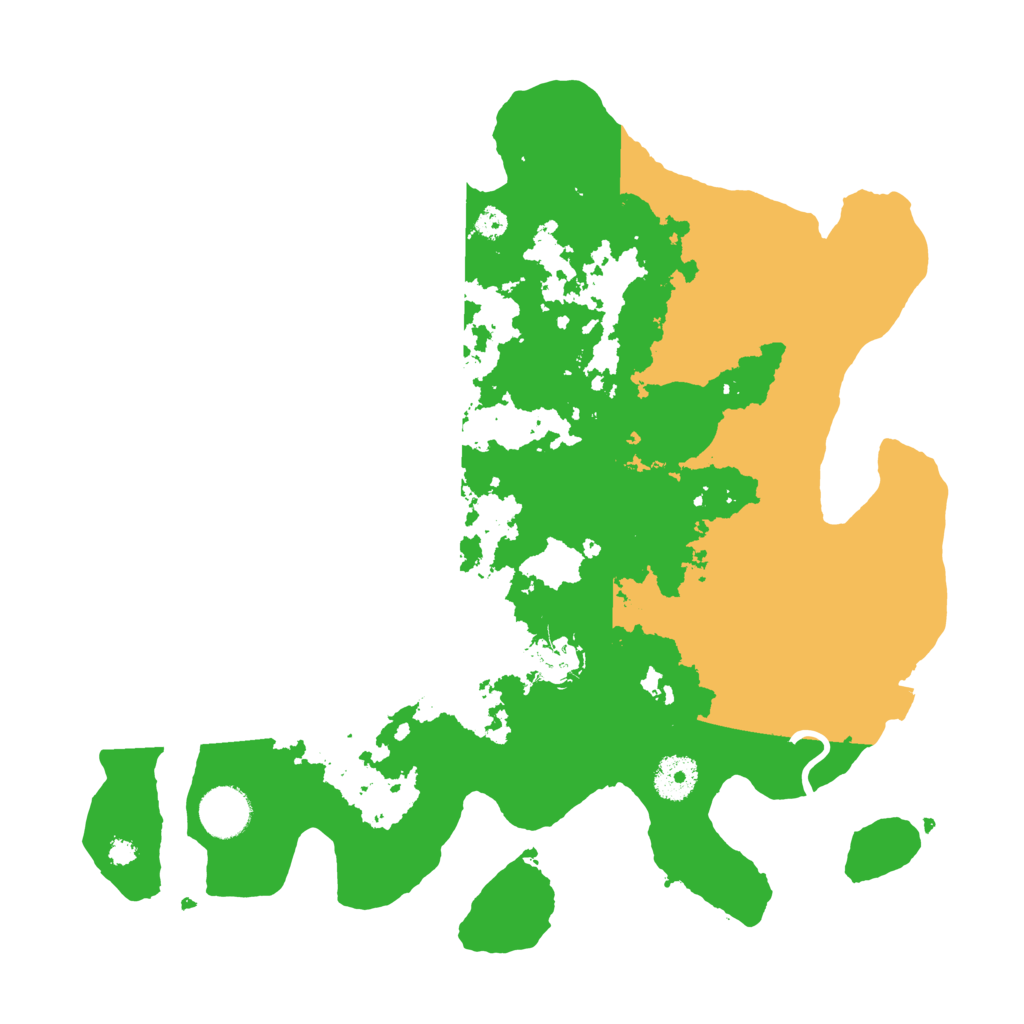 Biome Rust Map: Procedural Map, Size: 3500, Seed: 152321337