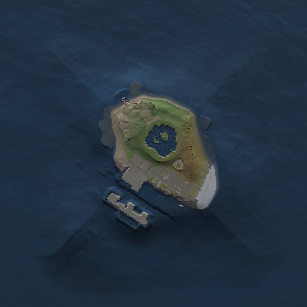 Rust Map: Procedural Map, Size: 1000, Seed: 155642, 2 Monuments