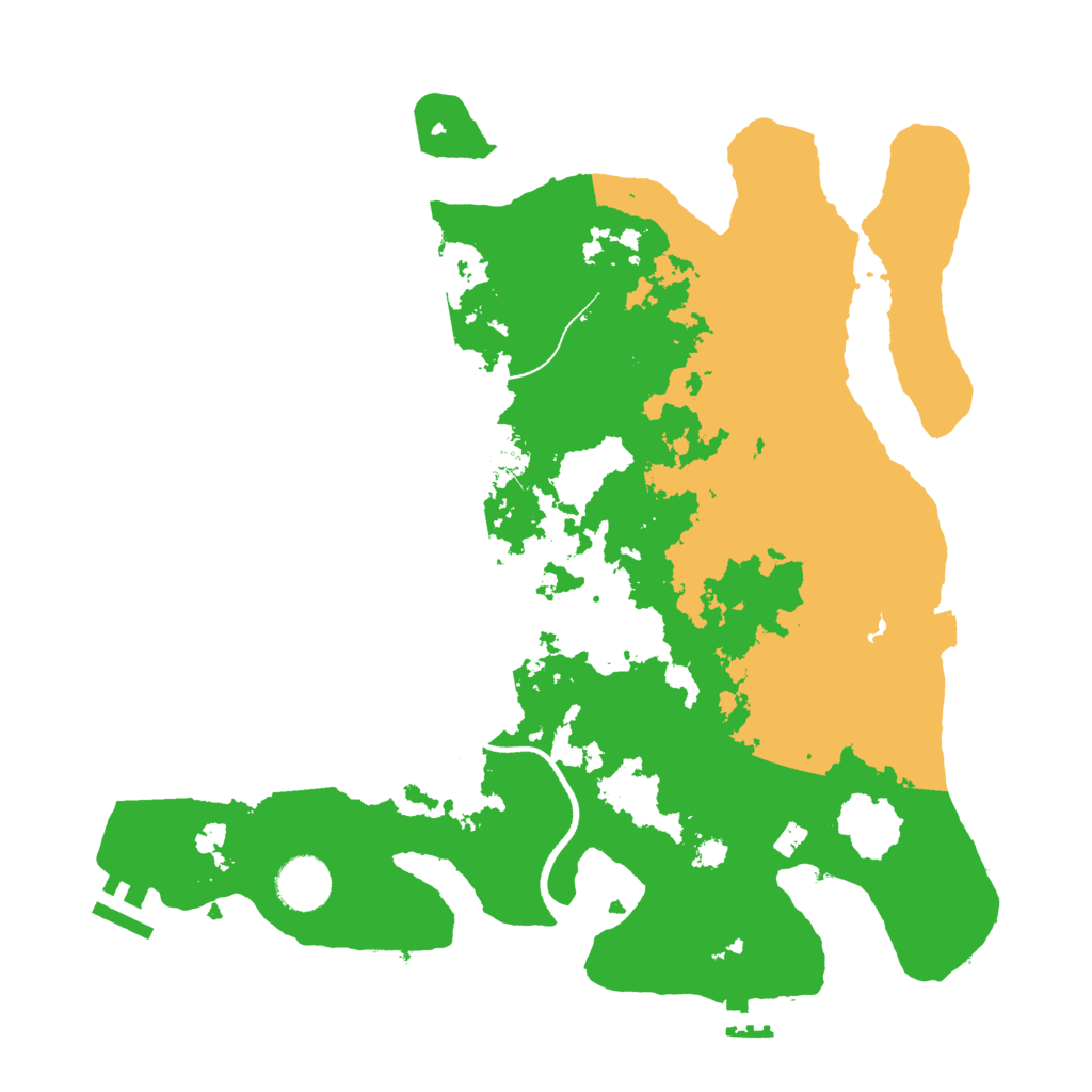 Biome Rust Map: Procedural Map, Size: 3500, Seed: 339311018