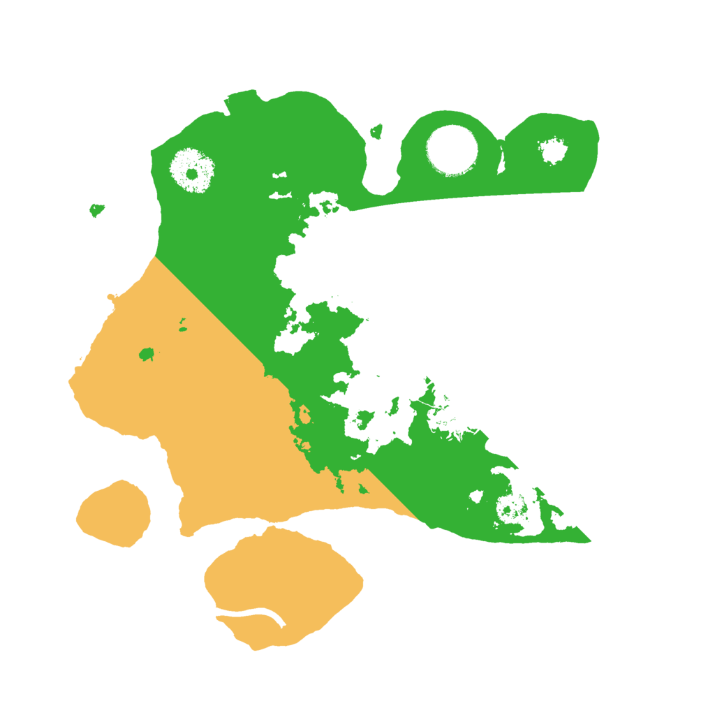 Biome Rust Map: Procedural Map, Size: 2500, Seed: 1196545900