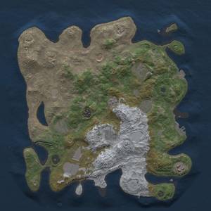 Thumbnail Rust Map: Procedural Map, Size: 3600, Seed: 30792239, 18 Monuments