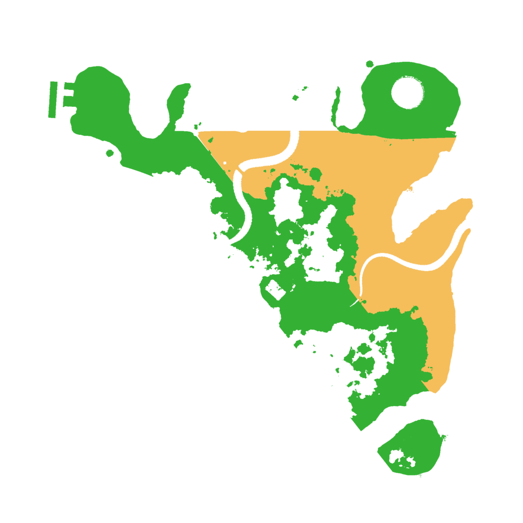 Biome Rust Map: Procedural Map, Size: 2900, Seed: 10523