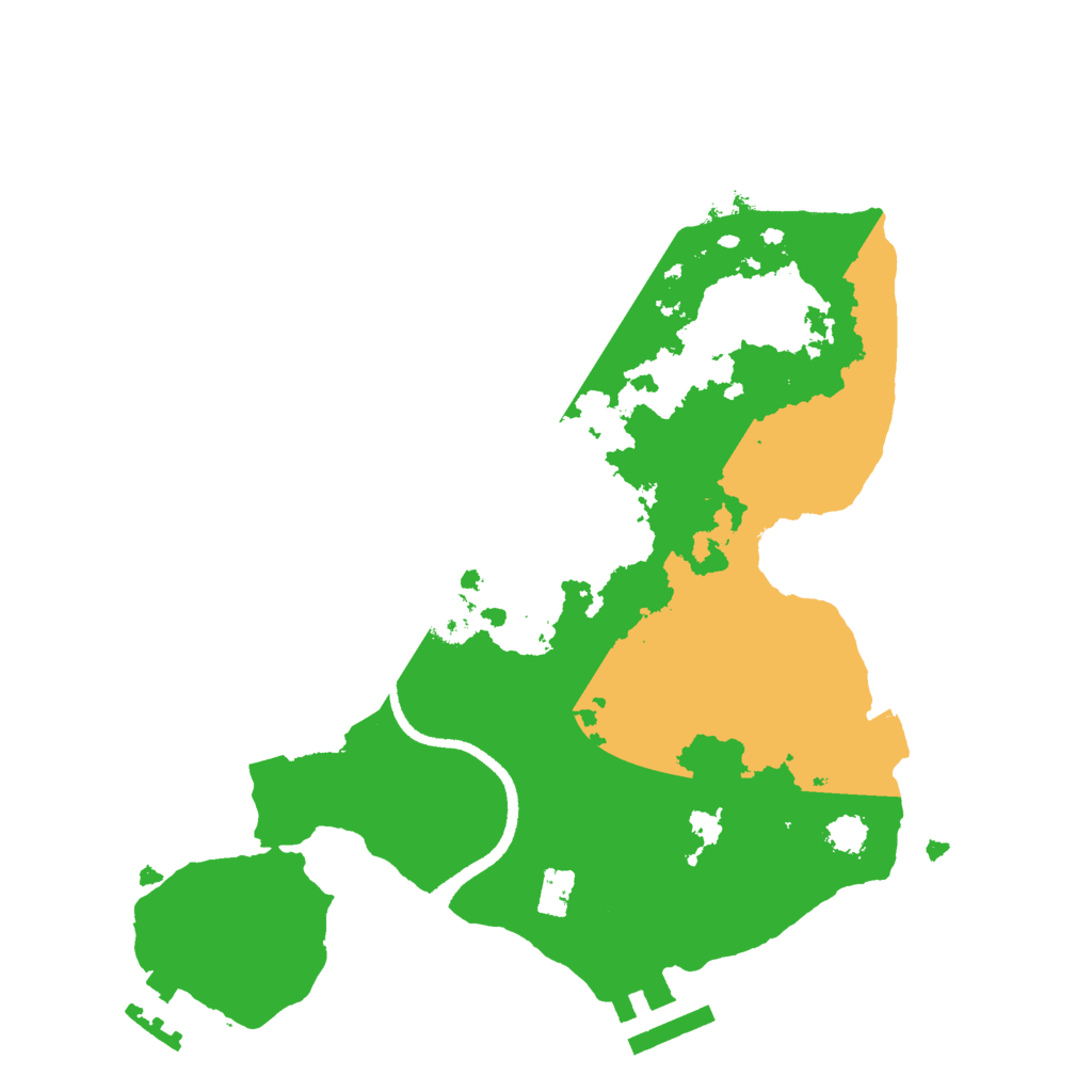 Biome Rust Map: Procedural Map, Size: 2500, Seed: 1339764854