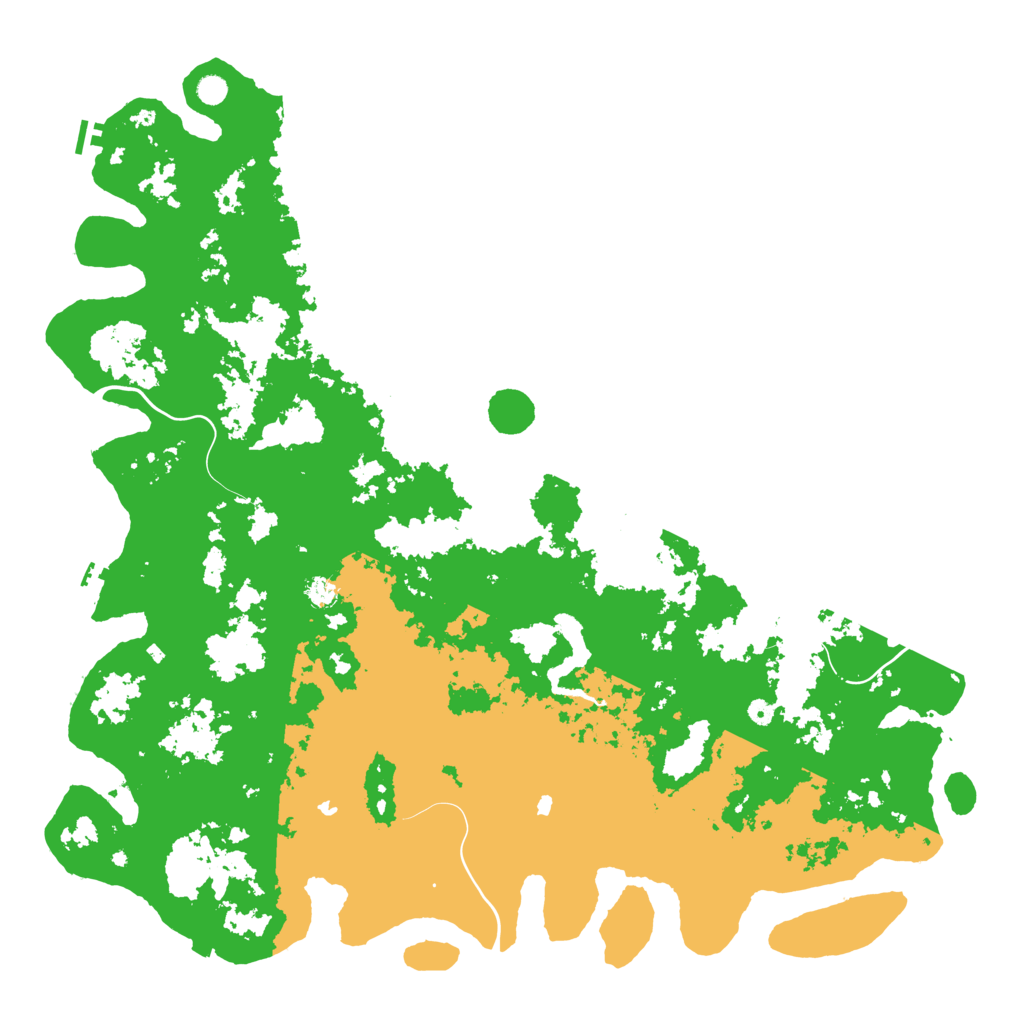 Biome Rust Map: Procedural Map, Size: 6000, Seed: 97847134