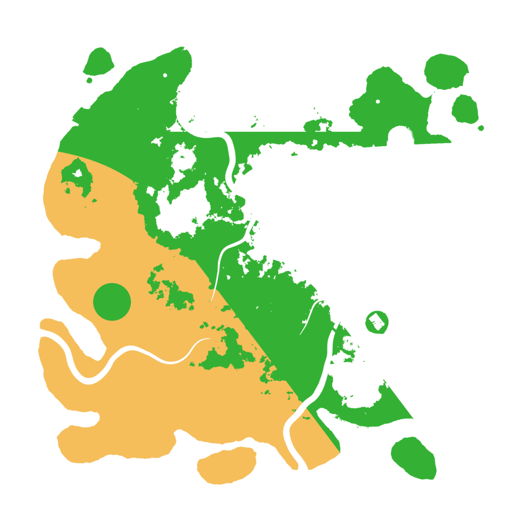 Biome Rust Map: Procedural Map, Size: 3700, Seed: 96159186